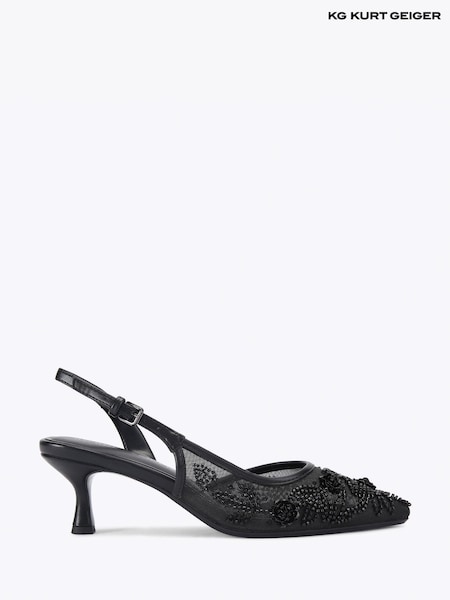 KG Kurt Geiger Black Aria Low Bead Shoes (G63563) | €191