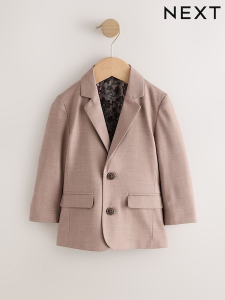 Brown - Blazer Shirt Trousers And Bow Tie Set (3mths-12yrs)