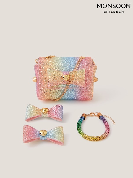 Monsoon Pink Super Glitz Bag & Accessories Set (G64733) | R$ 195