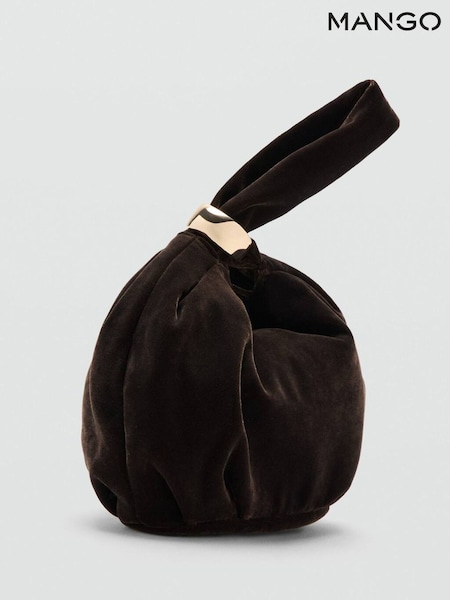 Mango Brown Japanese Knot Occasion Bag (G65047) | €40