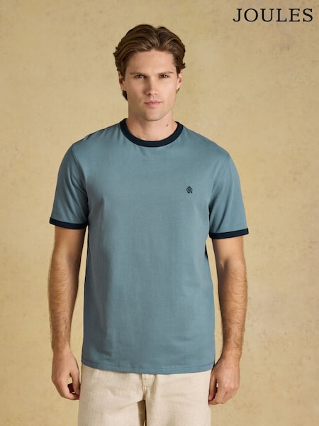 Blue - Regular Joules Rugby Club Crew Neck Cotton T-shirt