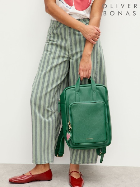 Oliver Bonas Green Mami Laptop Backpack (G65215) | €92