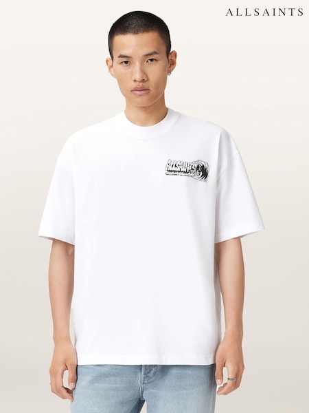 AllSaints Burnout Short Sleeve Crew Neck T-Shirt (G65632) | 83 €