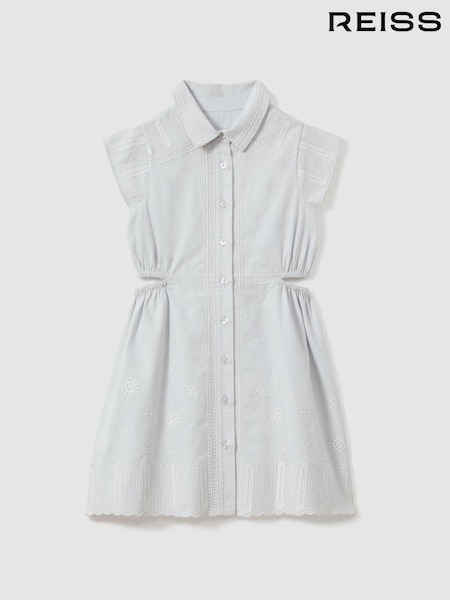 Reiss Elliot Cotton Embroidered Cut-Out Dress (G65982) | 115 €