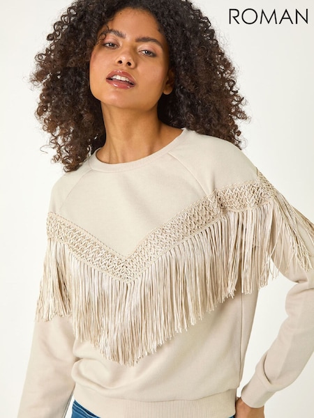 Roman Natural Tassel Detail Jumper (G66353) | $94