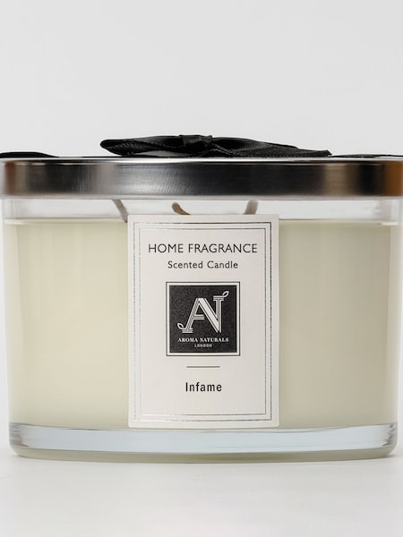 Aroma Naturals Clear Minimalist Luxe Infame 3 Wick Candle (G66389) | €27