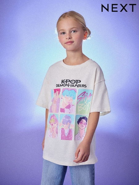 Ecru KPOP Demon Hunters T-Shirt (6-16yrs) (G66457) | €18 - €25
