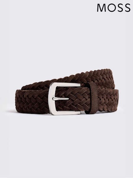 MOSS Brown Suede Woven Belt (G66536) | R$ 395