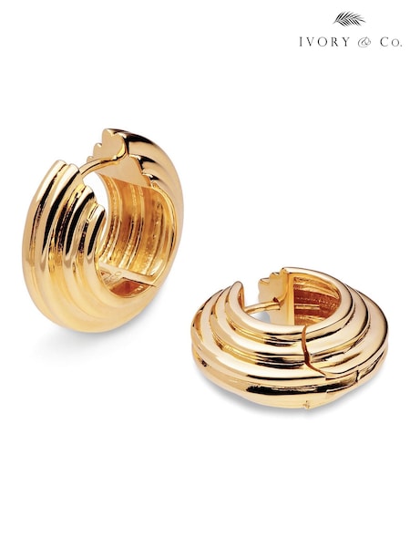 Ivory & Co Gold Tone Galway Earrings (G66632) | €50