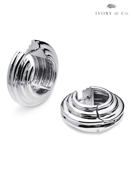 Ivory & Co Silver Tone Galway Earrings (G66637) | €50