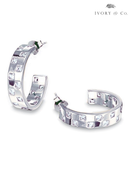 Ivory & Co Silver Tone Colchester Earrings (G66643) | €64
