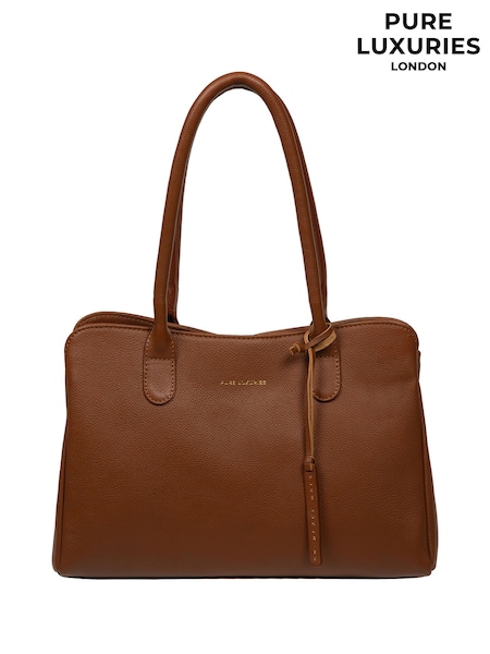 Pure Luxuries London Aysgarth' Black Leather Handbag (G66663) | R$ 585