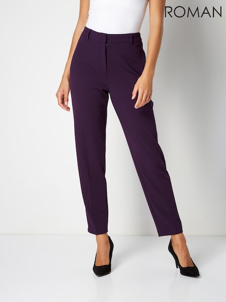 Vijolična - Roman Straight Leg Stretch Trousers (G67109) | € 42