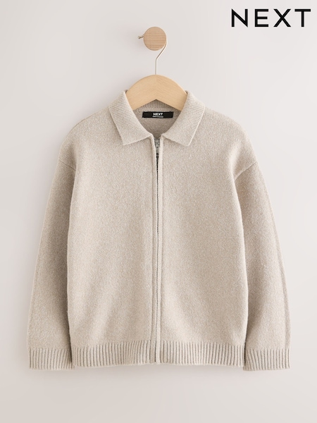 Neutral - Zip Through Cardigan (3-16yrs)