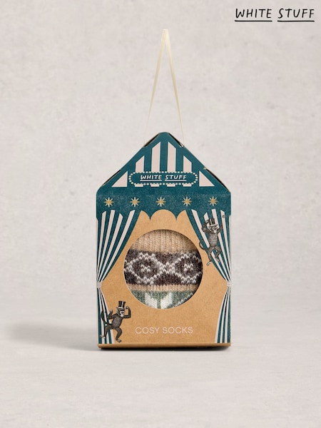White Stuff Green In A Box Cosy Mens Socks (G67575) | €25