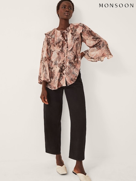 Monsoon Synthia Snake Print Blouse (G67791) | ‏307 ر.ق.