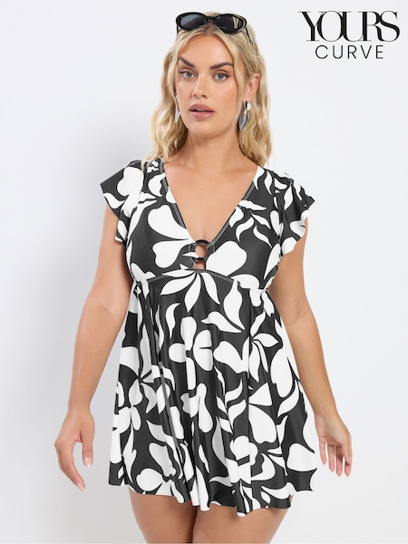 أسود - Yours Curve Angel Swimdress (G68051) | ‏218 ر.ق.