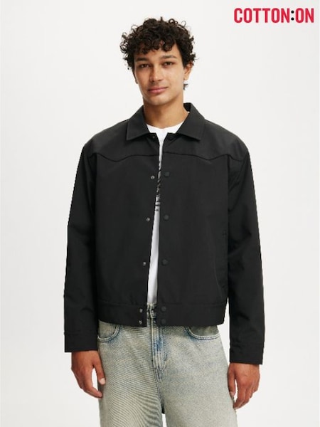 Cotton On Black Western Harrington Jacket (G68106) | €63