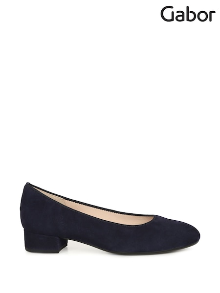 Blue - Gabor Betty Court Shoes