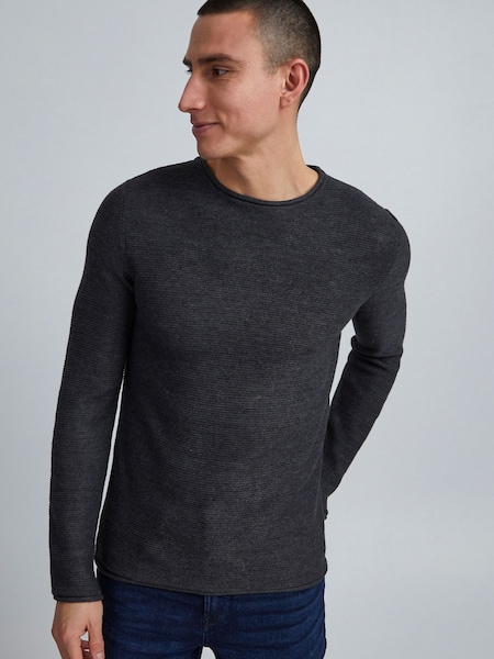 !Solid Grey Regular Fit Long Sleeve Pullover Jumper (G68704) | €58