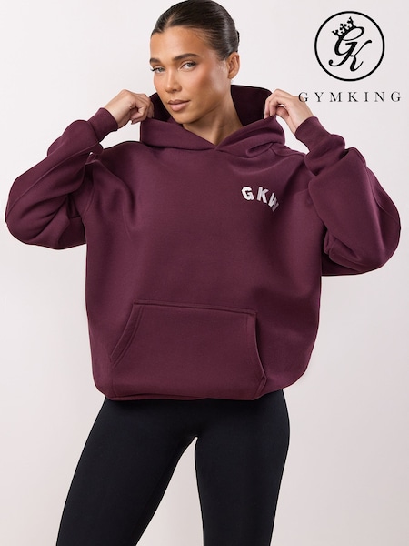 Gym King Red Inspire Oversized Hoodie (G68809) | €73