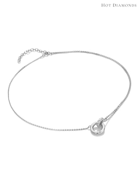 Hot Diamonds Sterling Silver Willow Rope Necklace (G68862) | 624 QAR