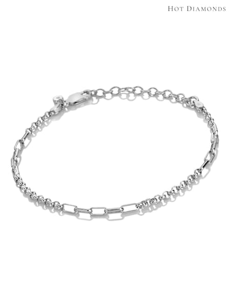 Hot Diamonds Sterling Silver Multilink Bracelet (G68871) | 307 QAR