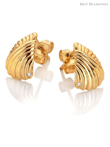 Hot Diamonds Gold Tone HD X GE Paris Earrings (G68874) | 359 QAR