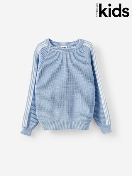 Cotton On Blue Marl Knit Crew Neck Jumper (G69186) | €32