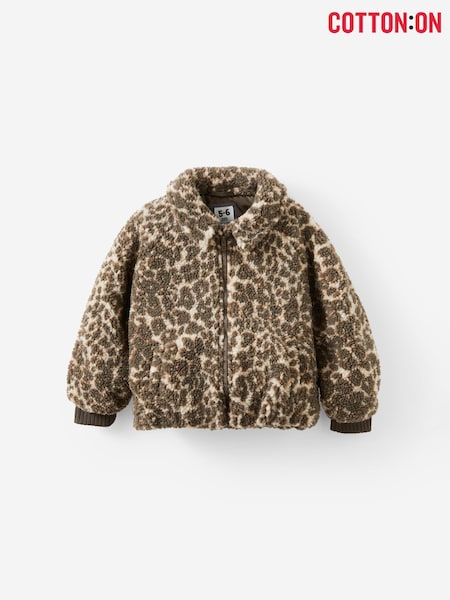 Cotton On Animal Teddy Bomber Jacket (G69204) | R$ 345