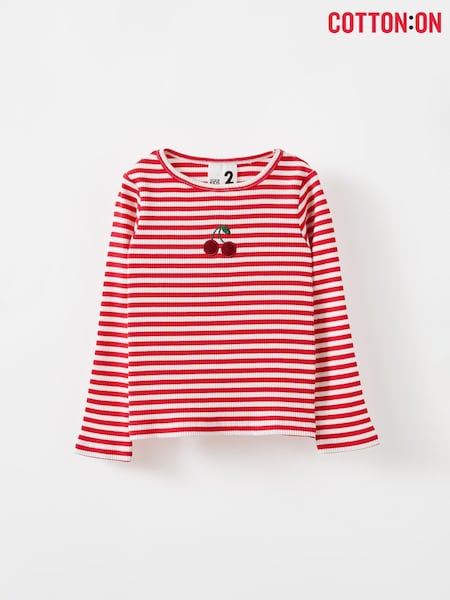 Cotton On Red Jade Crew Long Sleeve Top (G69205) | €17