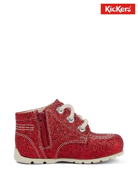 Kickers Red Kick Hi Glitter Boots (G69512) | €52