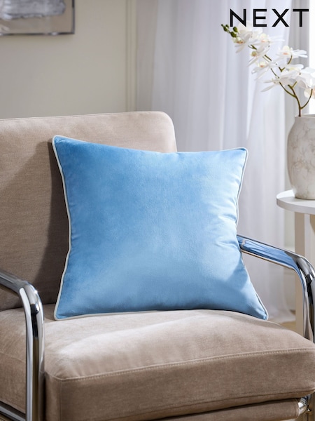 Matte Velvet Contrast Pipe Cushion