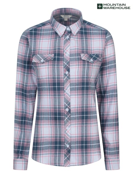 Mountain Warehouse White Willow Brushed Flannel Womens Shirt (G69647) | €42