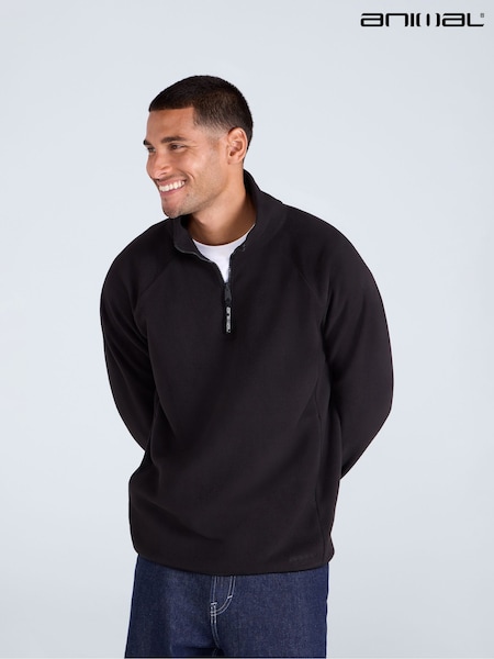 Animal Black Stockholm Full Zip Fleece (G69689) | $87