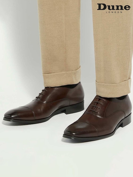 Dune London Brown Solver Oxford Shoes (G69718) | €147