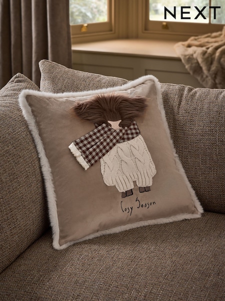43 X 43 Cosy Hamish The Highland Cow Cushion