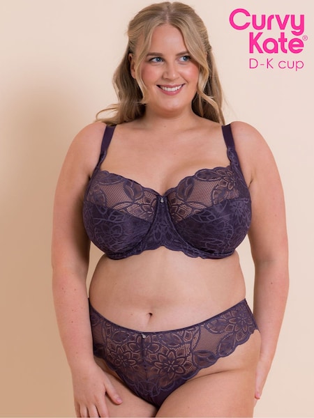 Curvy Kate Purple Lovelace Brazilian Briefs (G69832) | €20