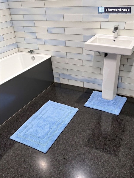 Showerdrape Pinnacle Cotton Bath & Pedestal Mat Set (G70055) | 35 €