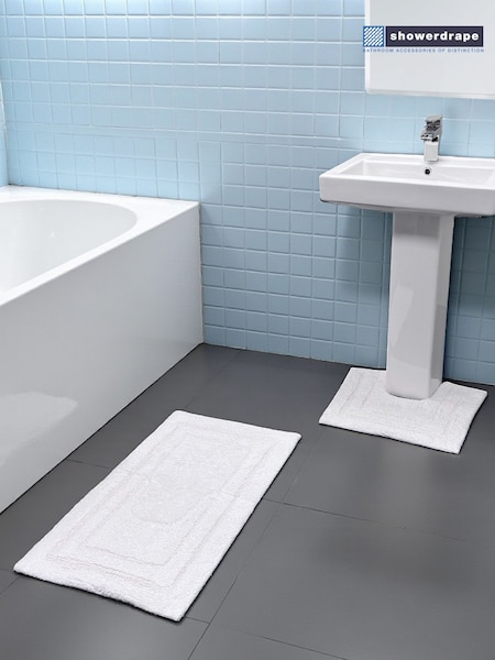 Showerdrape Pinnacle Cotton Bath & Pedestal Mat Set (G70064) | 35 €