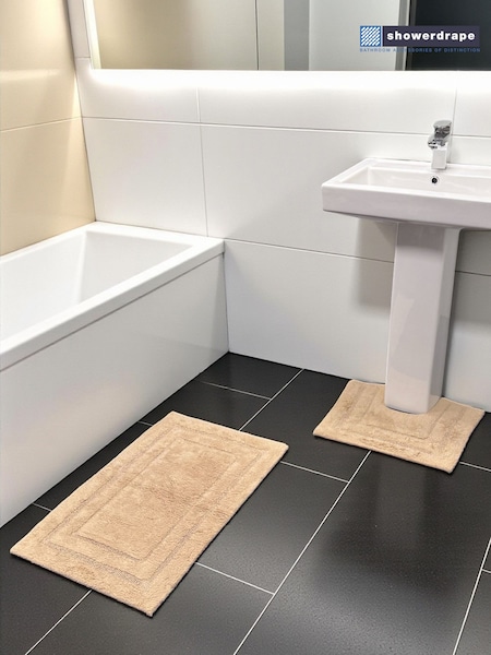 Showerdrape Pinnacle Cotton Bath & Pedestal Mat Set (G70074) | 35 €