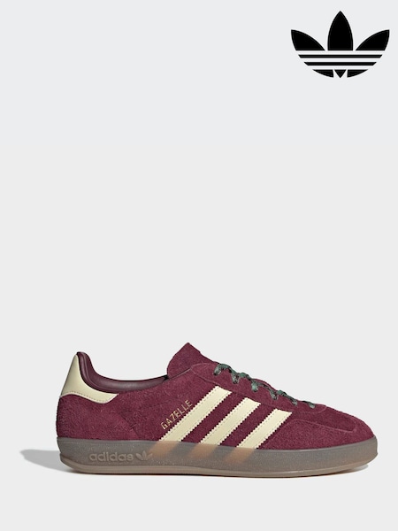 Red - Adidas Originals Gazelle Indoor Trainers