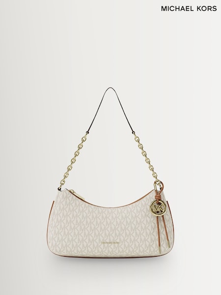 Michael Kors Vanilla/Acorn Nolita Medium Chain Pouchette Bag (G70381) | €322
