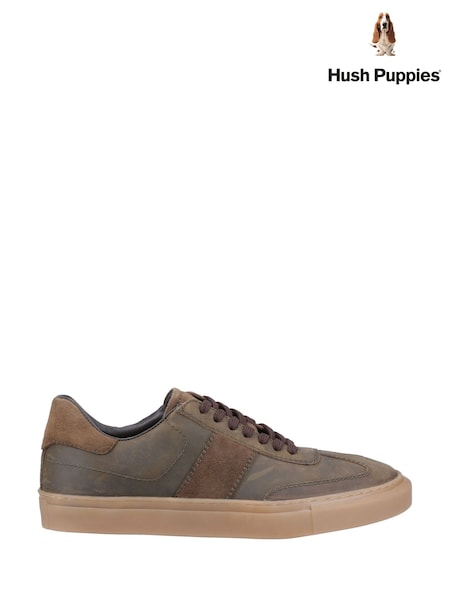 Hush Puppies Green Riley Trainers (G70469) | €114