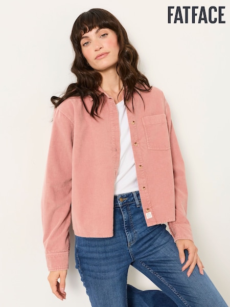 Velours côtelé rose - Chemises FATFACE