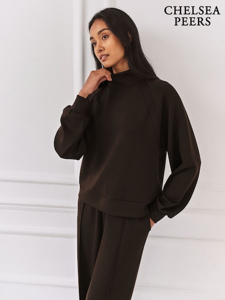 Chelsea Peers Brown Luxe Comfort Scuba Sweatshirt (G70587) | €66