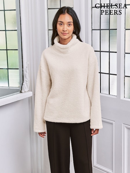 Chelsea Peers Natural Borg Fleece High Neck Sweatshirt (G70590) | R$ 590