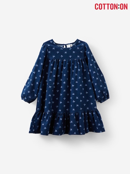 Cotton On Blue Tilly Long Sleeve Dress (G70820) | €34
