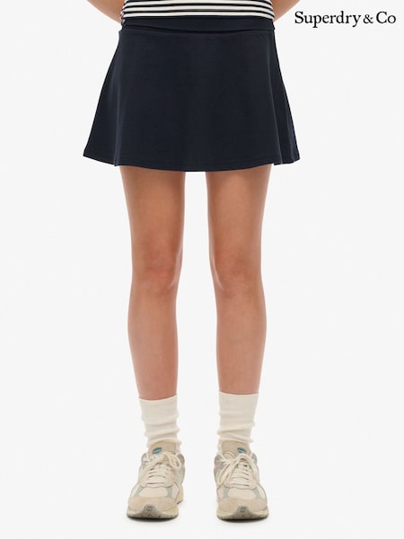 Superdry Blue Athletic Essentials Fold Over Skirt (G70916) | €32