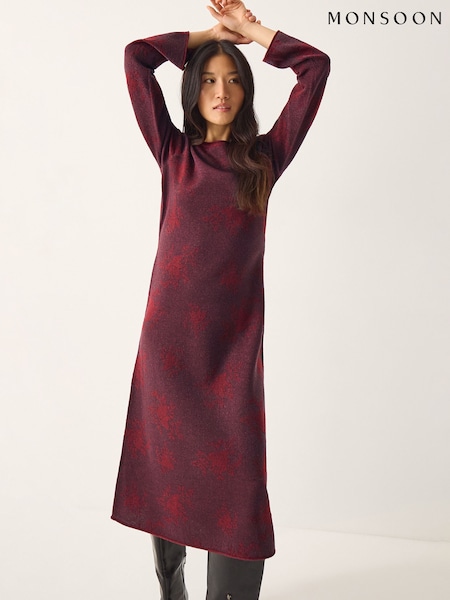 Monsoon Fianna Floral Knit Midi Dress (G71050) | € 112